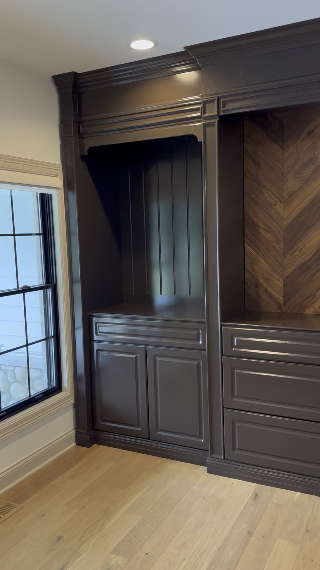 Walnut Feature Built-in